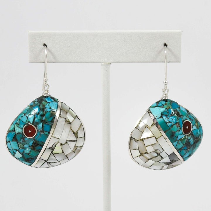 Inlay Earrings by Mary Coriz and John Aguilar - Garland's