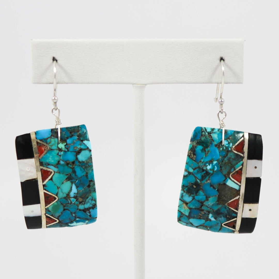 Inlay Earrings by Mary Coriz and John Aguilar - Garland's