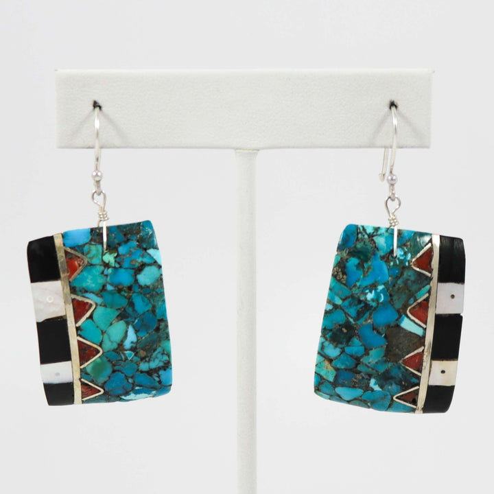 Inlay Earrings by Mary Coriz and John Aguilar - Garland's