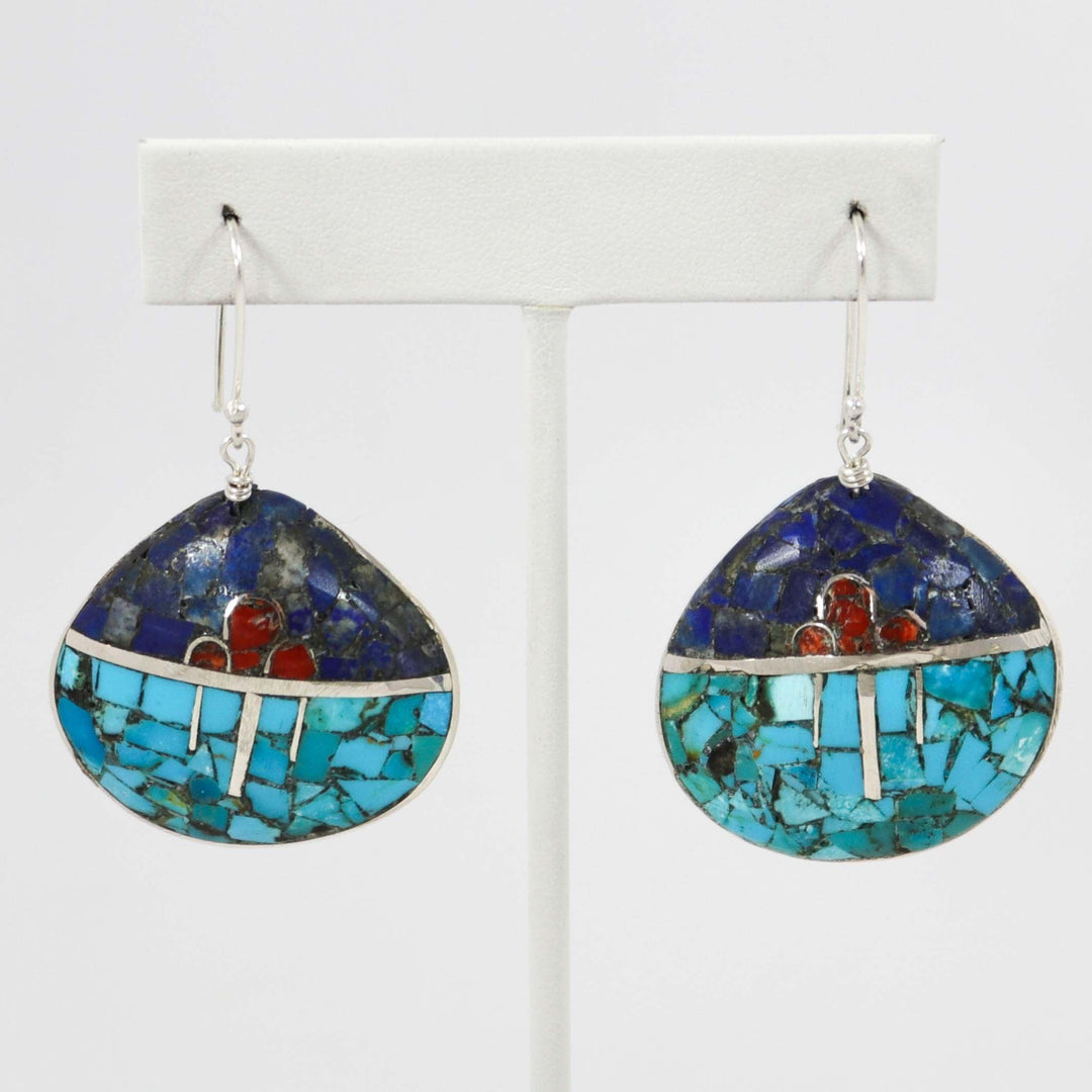 Inlay Earrings by Mary Coriz and John Aguilar - Garland's
