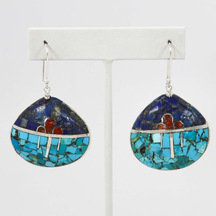 Inlay Earrings by Mary Coriz and John Aguilar - Garland's