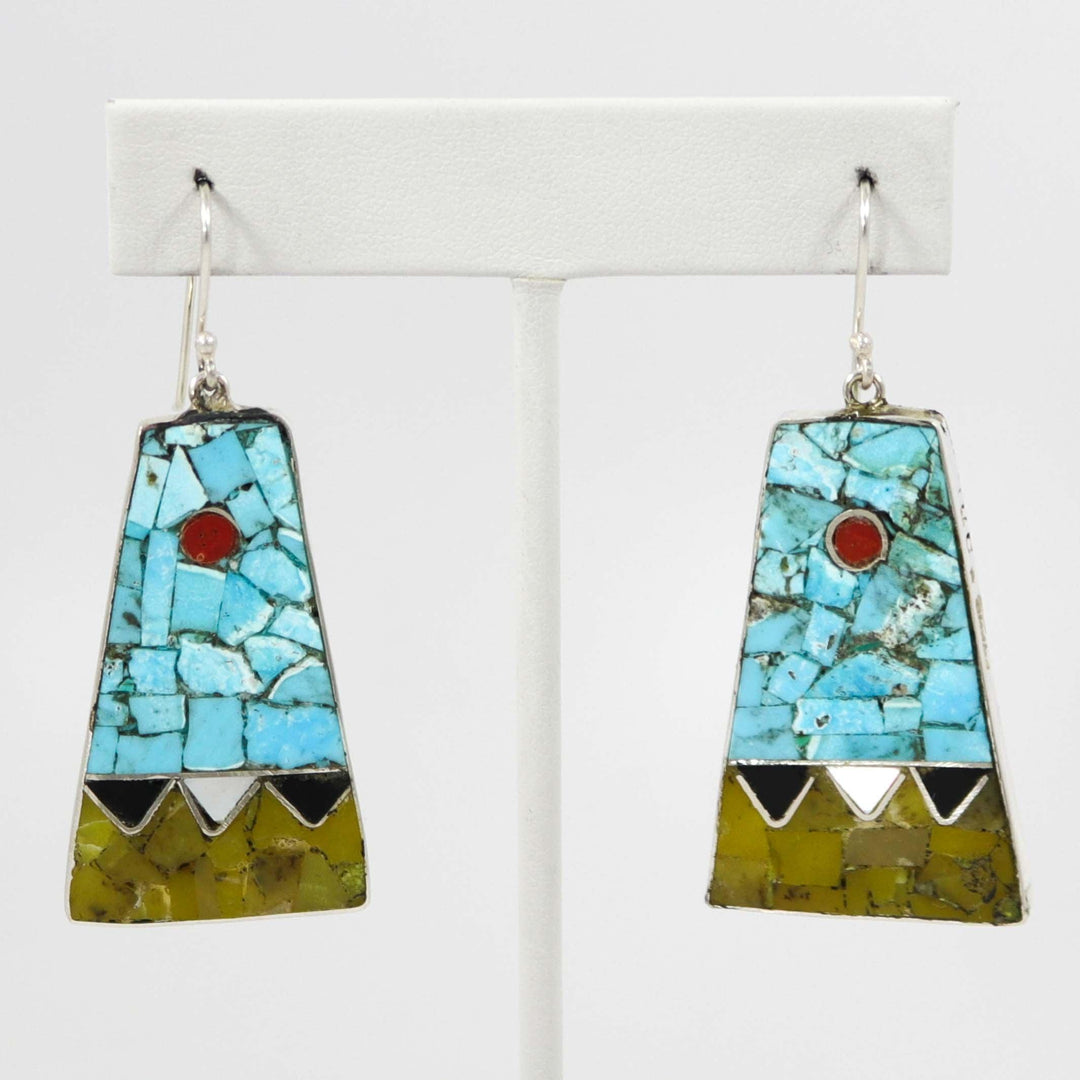 Inlay Earrings by Mary Coriz and John Aguilar - Garland's