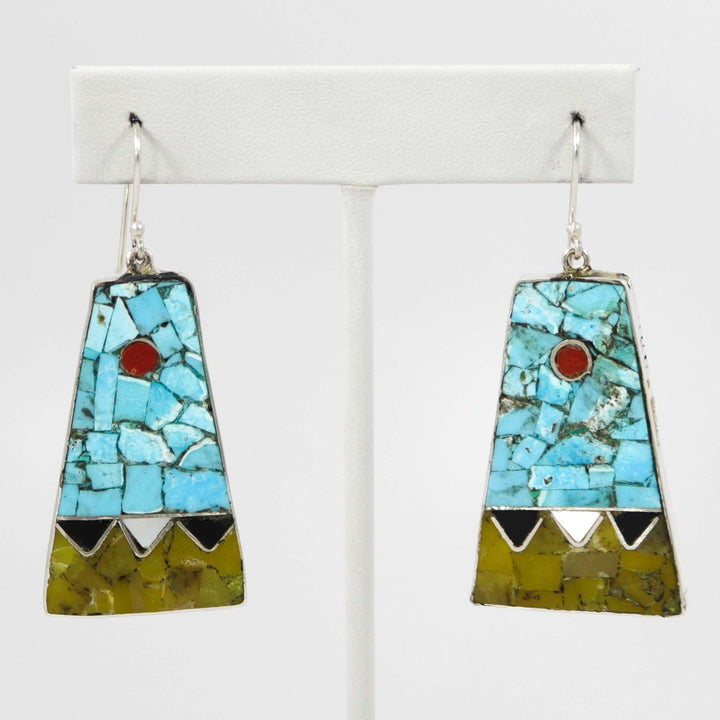 Inlay Earrings by Mary Coriz and John Aguilar - Garland's