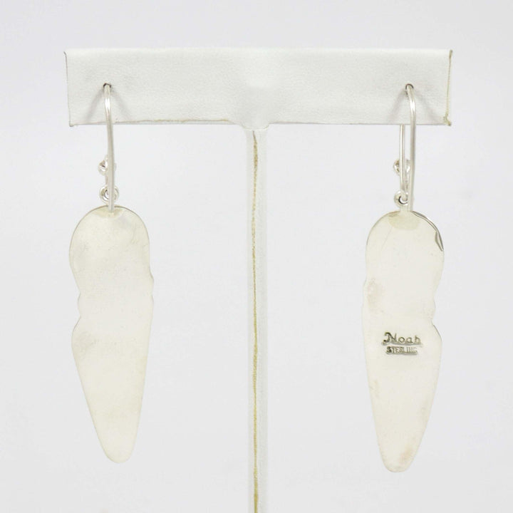 Lapis and Spiny Oyster Earrings by Noah Pfeffer - Garland's