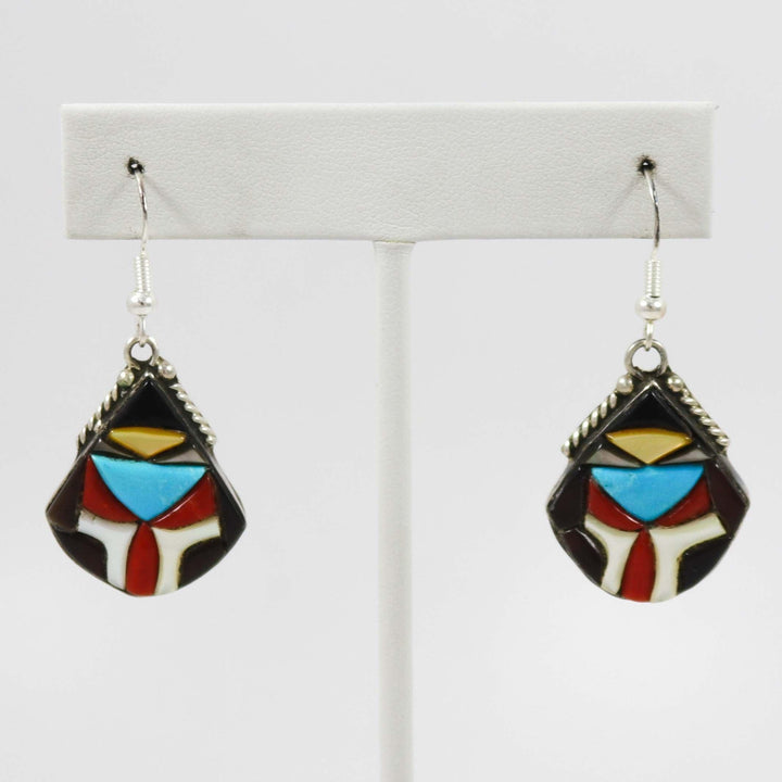 Multi-Stone Inlay Earrings by Virginia Quam - Garland's