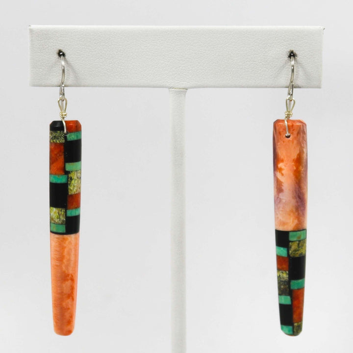 Shell Inlay Earrings by Joe Jr. and Valerie Calabaza - Garland's