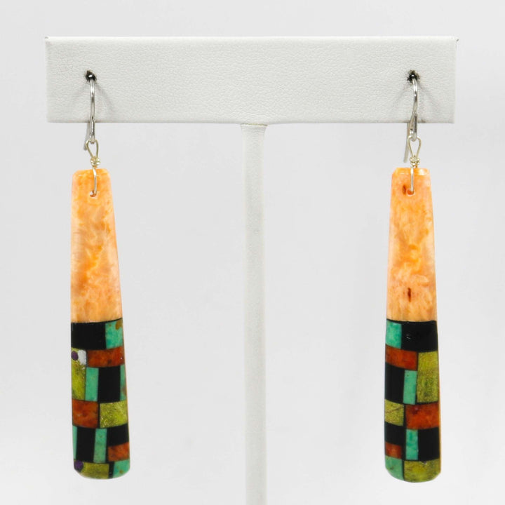 Shell Inlay Earrings by Joe Jr. and Valerie Calabaza - Garland's