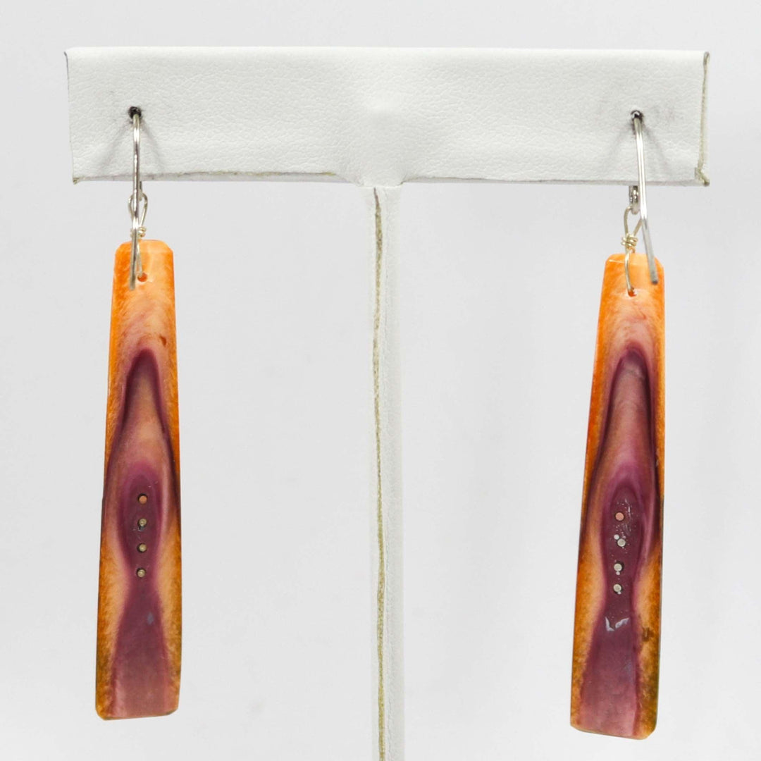 Shell Inlay Earrings by Joe Jr. and Valerie Calabaza - Garland's