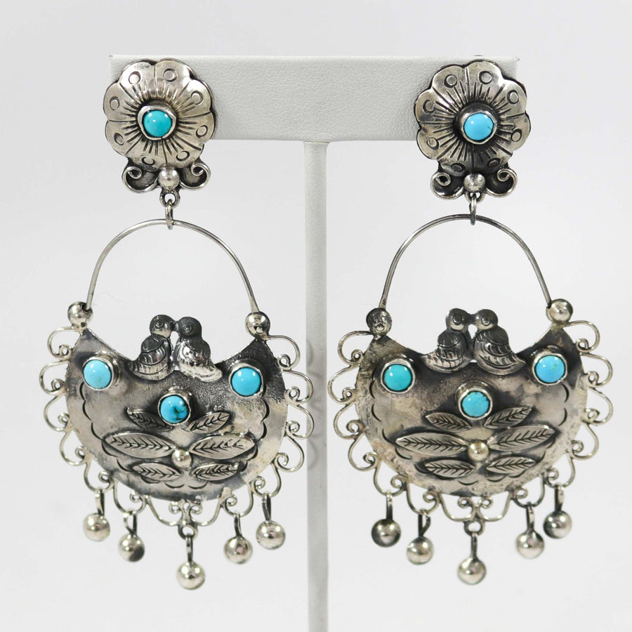 Clip Turquoise Earrings by Federico - Garland's