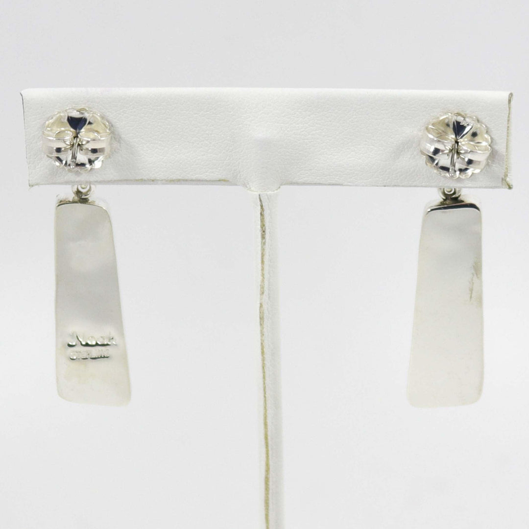 Turquoise and Gaspeite Earrings by Noah Pfeffer - Garland's