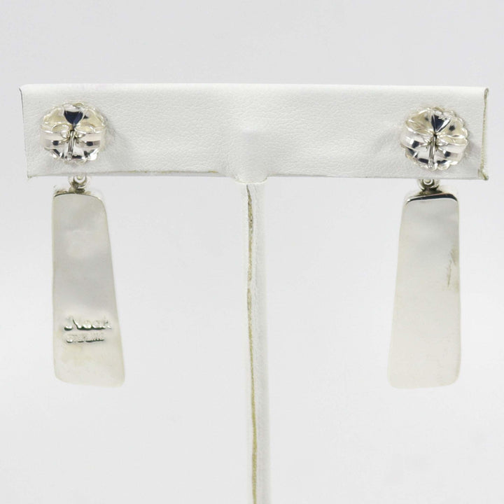 Turquoise and Gaspeite Earrings by Noah Pfeffer - Garland's