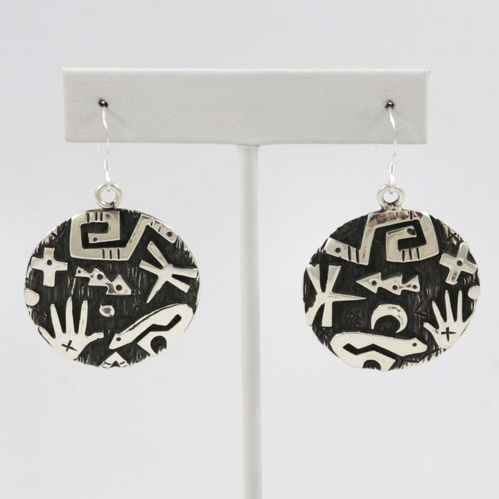 Petroglyph Earrings by Kee Yazzie - Garland's