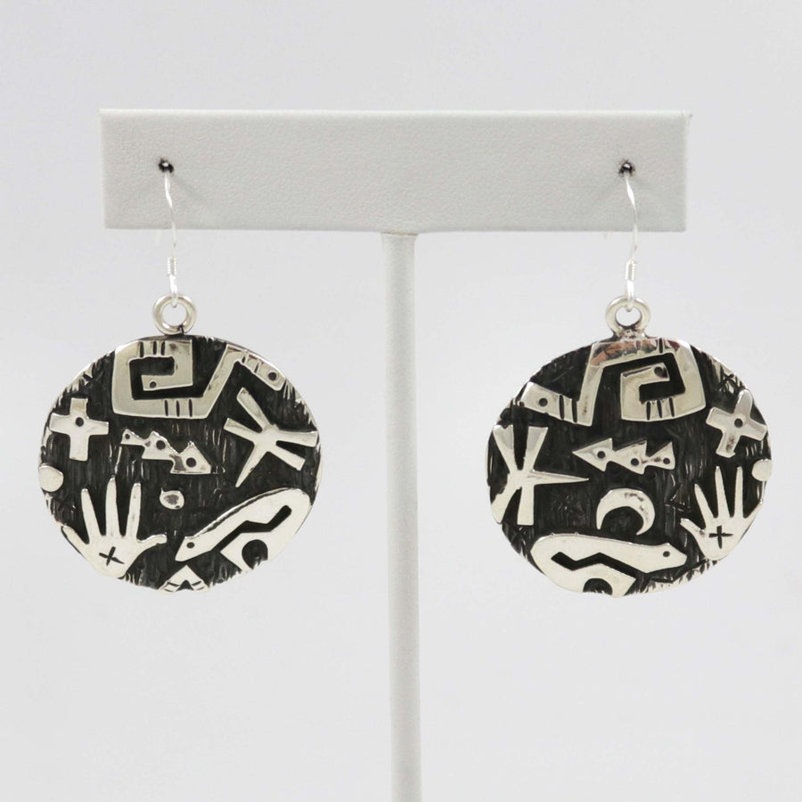 Petroglyph Earrings by Kee Yazzie - Garland's