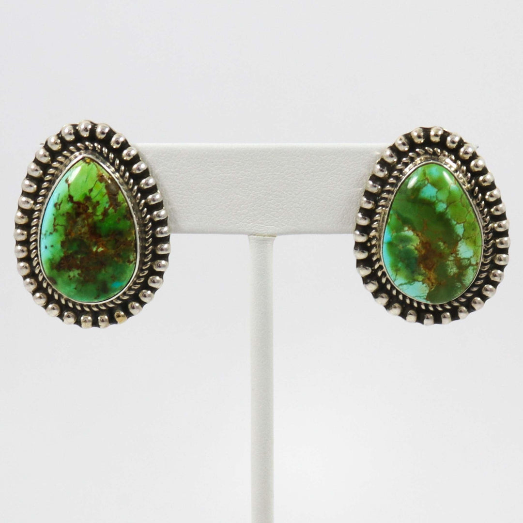 Sonoran Gold Turquoise Earrings by Tommy Jackson - Garland's