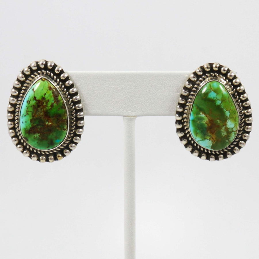 Sonoran Gold Turquoise Earrings by Tommy Jackson - Garland's