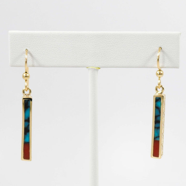 Gold Dancing Stick Earrings