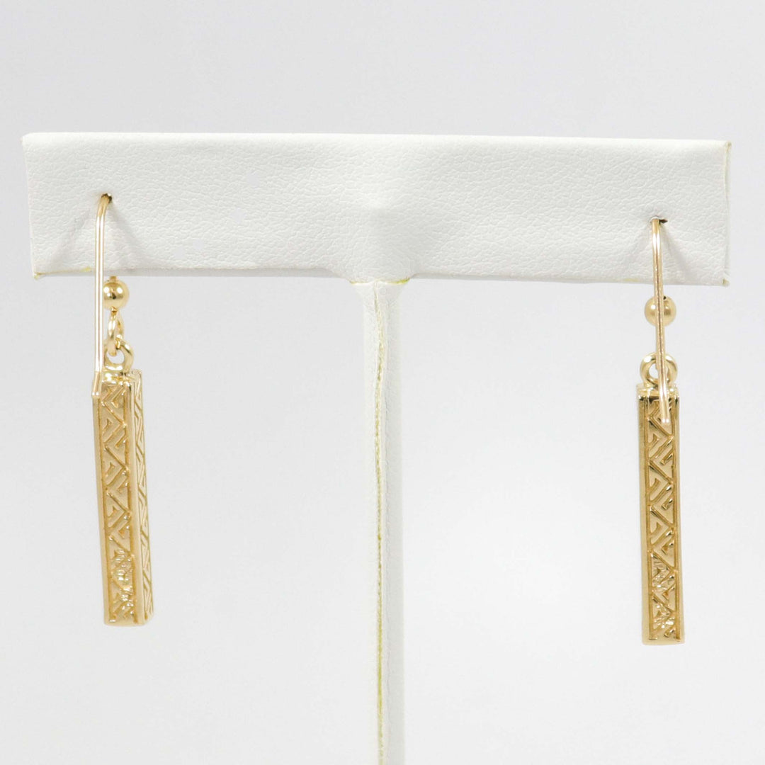 Gold Dancing Stick Earrings