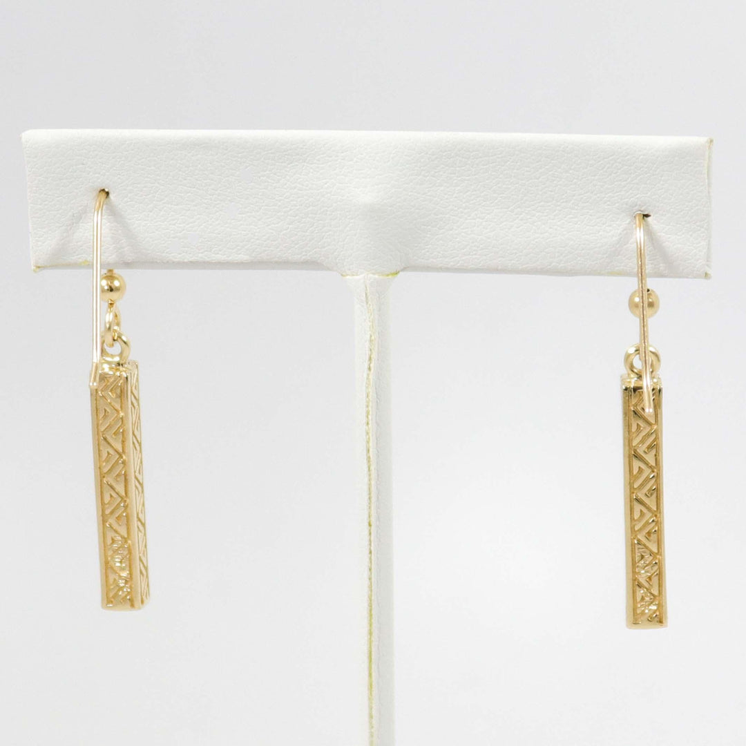 Gold Dancing Stick Earrings