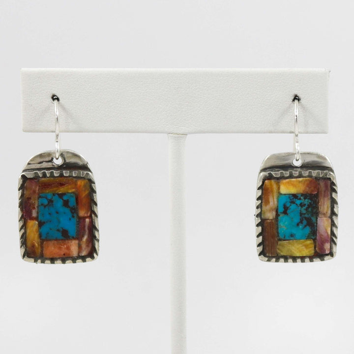 Multi-Stone Inlay Earrings