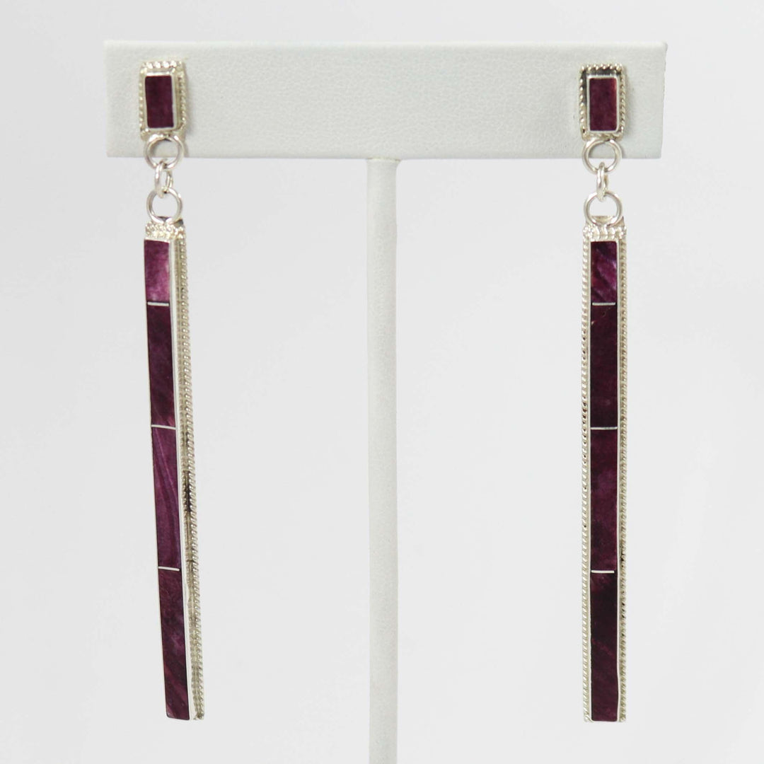 Spiny Oyster Shell Earrings by Ricky Booqua - Garland's