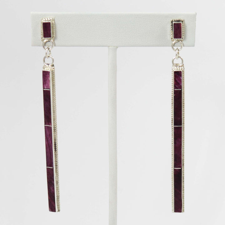 Spiny Oyster Shell Earrings by Ricky Booqua - Garland's