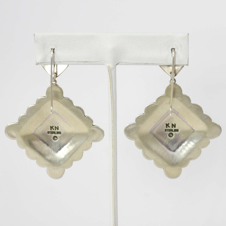 Kingman Turquoise Earrings by Karl Nataani - Garland's