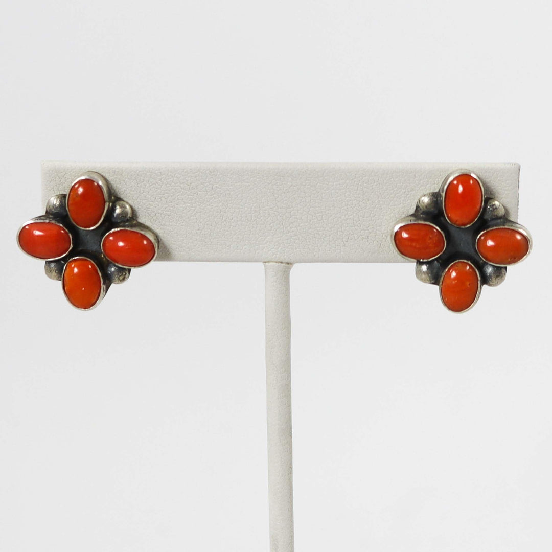Coral Earrings