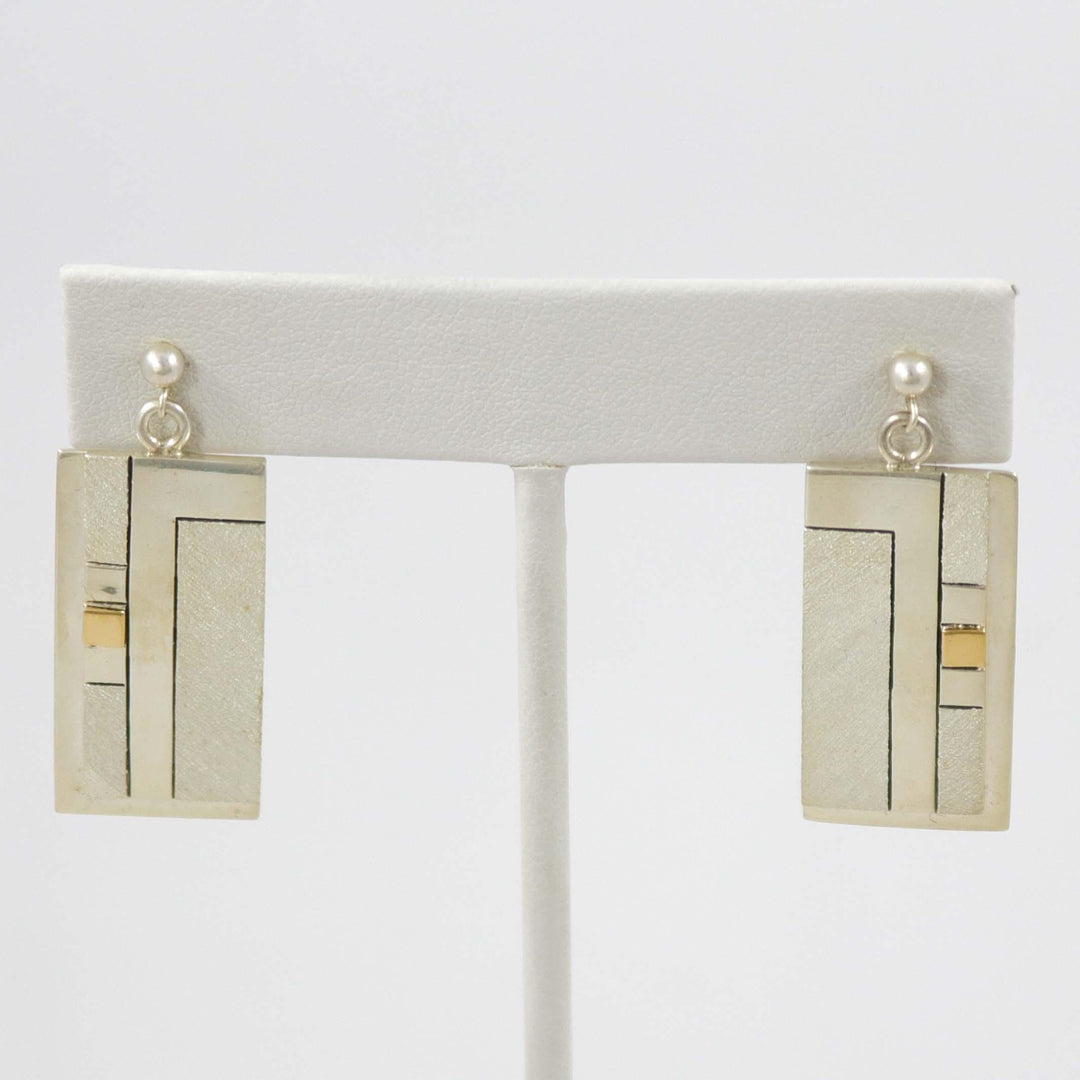 Silver and Gold Waterfall Earrings