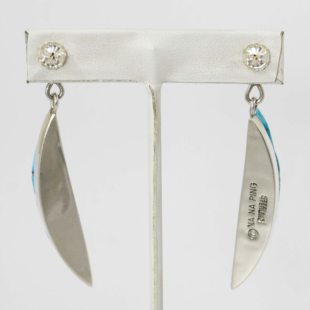 Turquoise and Sugilite Earrings