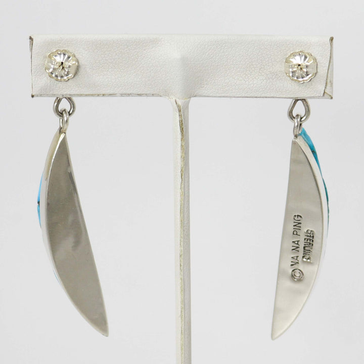 Turquoise and Sugilite Earrings