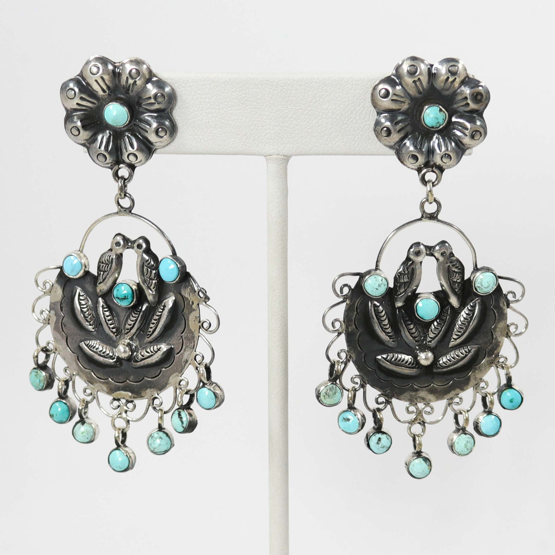 Turquoise Frida Kahlo Earrings