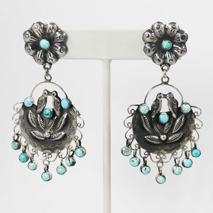 Turquoise Frida Kahlo Earrings