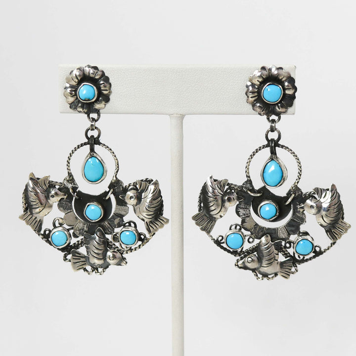 Turquoise Frida Kahlo Earrings