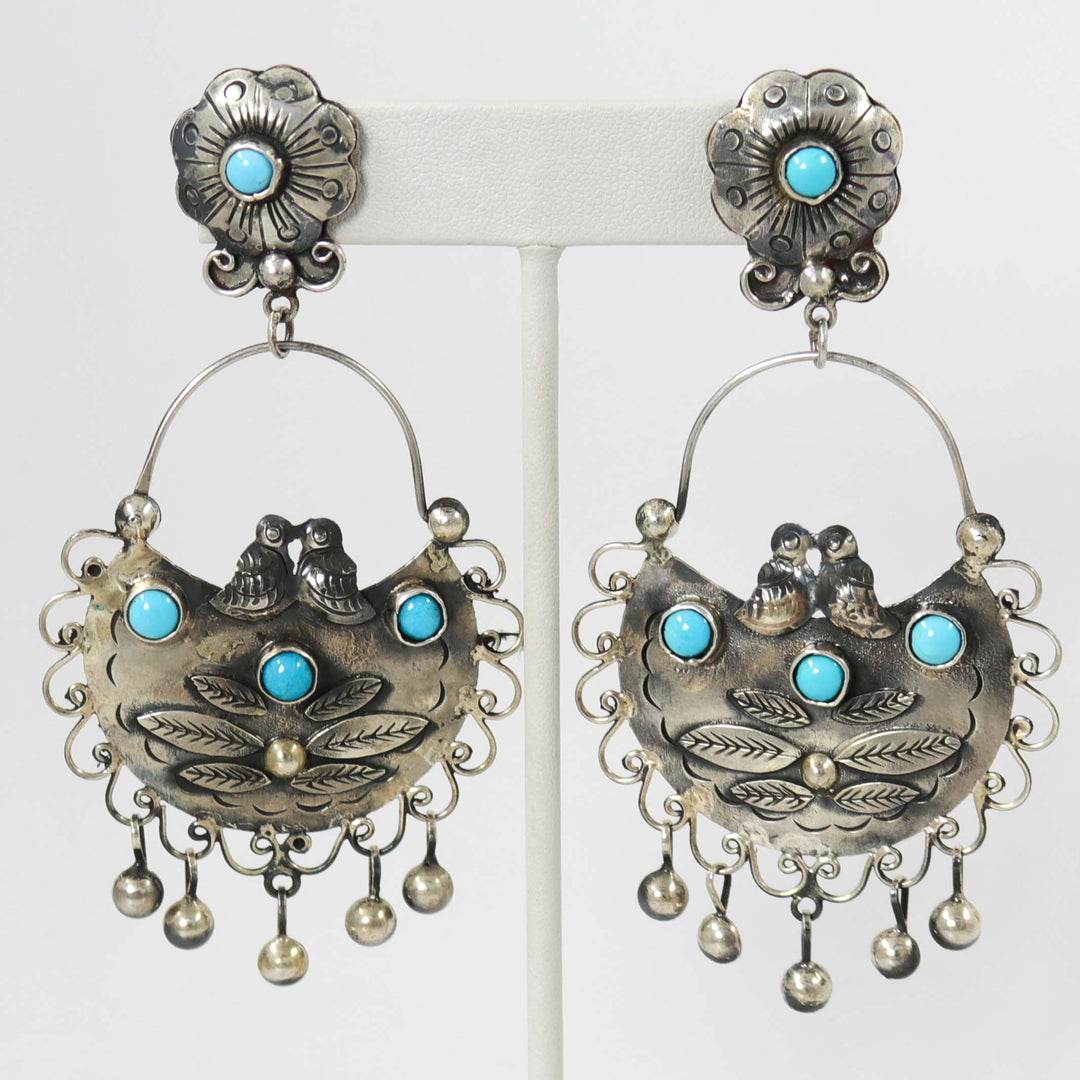 Turquoise Frida Kahlo Earrings