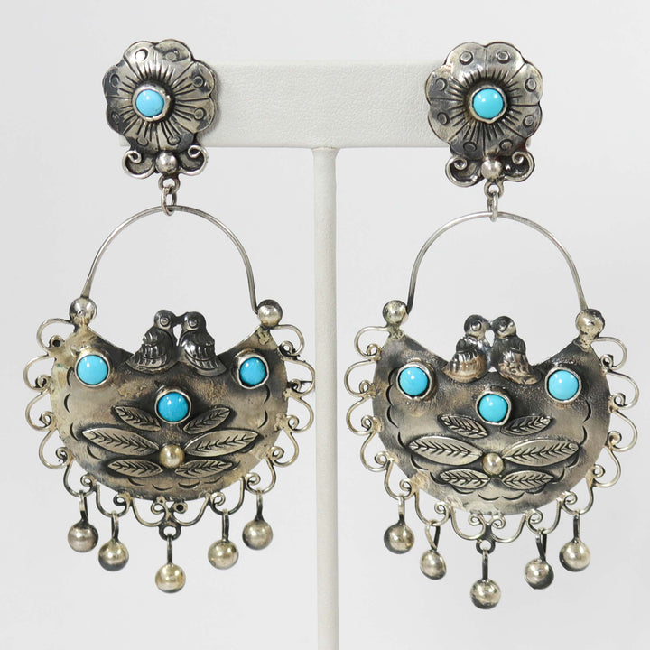 Turquoise Frida Kahlo Earrings