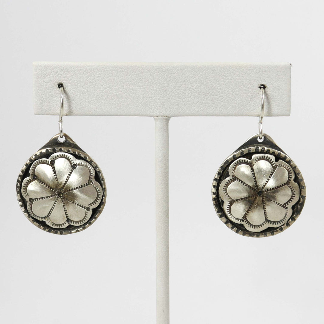 Silver Flower Earrings
