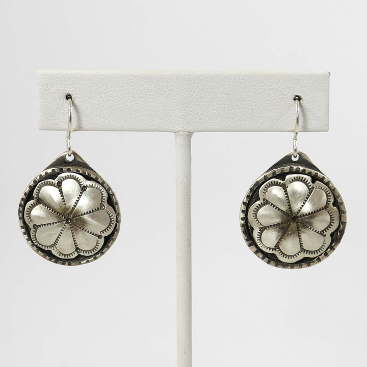 Silver Flower Earrings