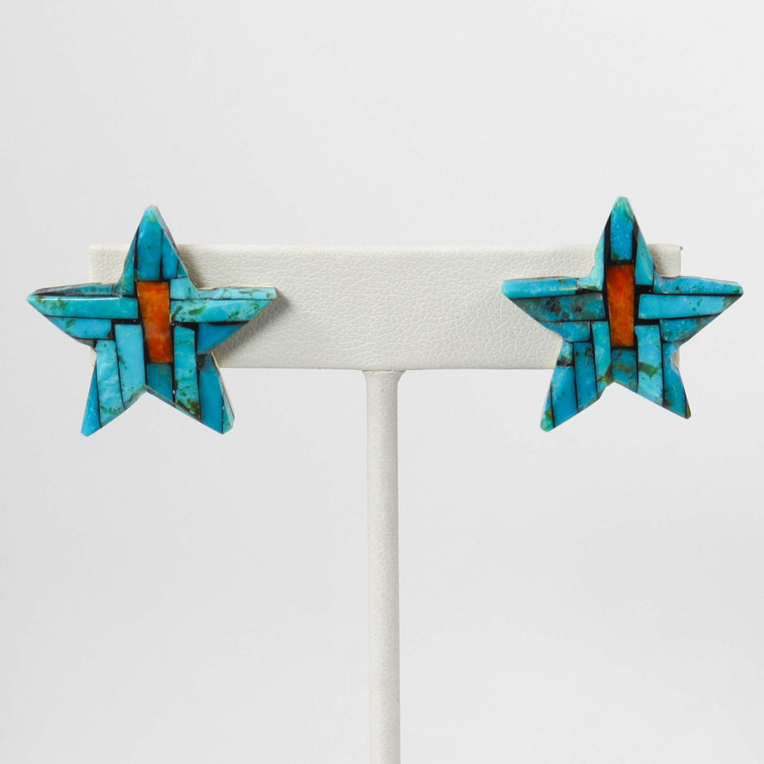 Inlay Star Earrings