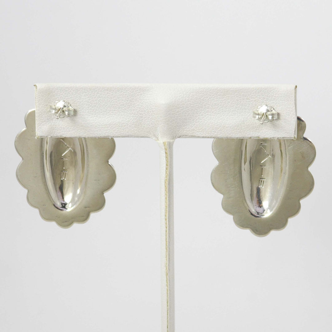 Stamped Silver Earrings