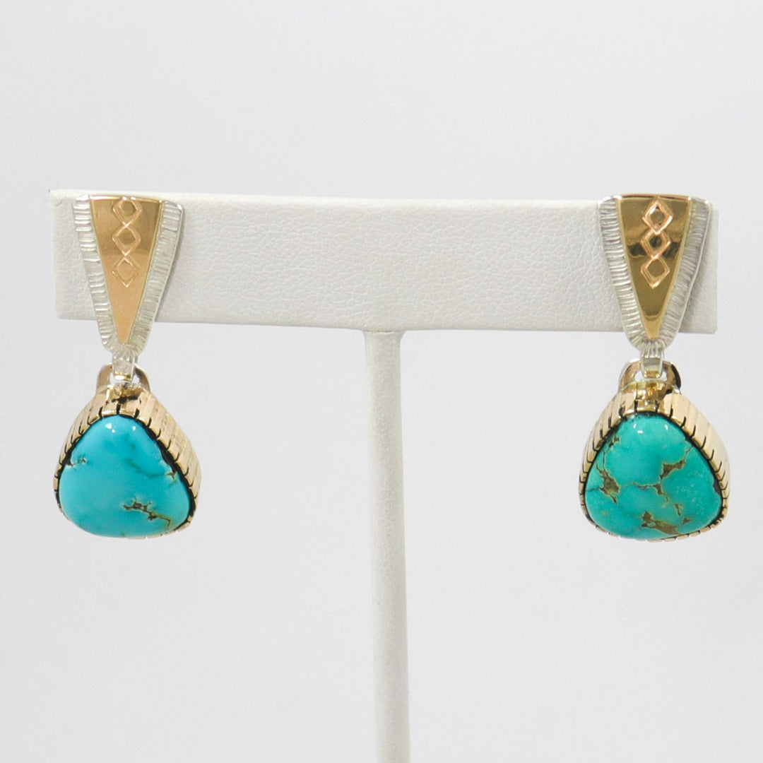 Lone Mountain Turquoise Earrings