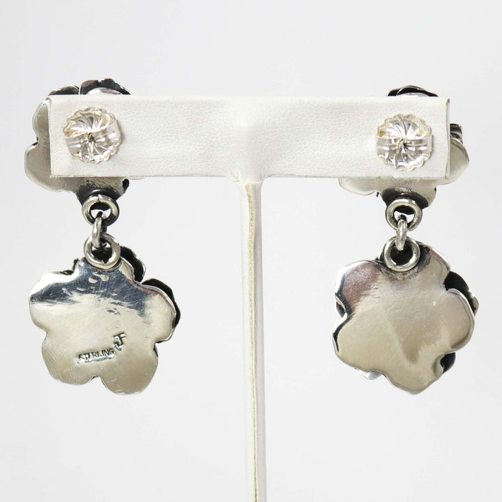 Silver Rose Earrings