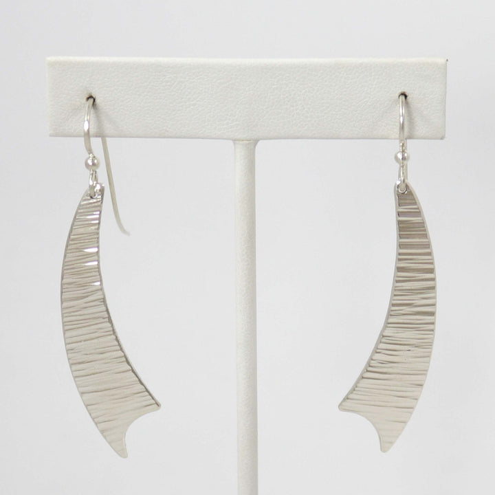 Hammered Silver Earrings