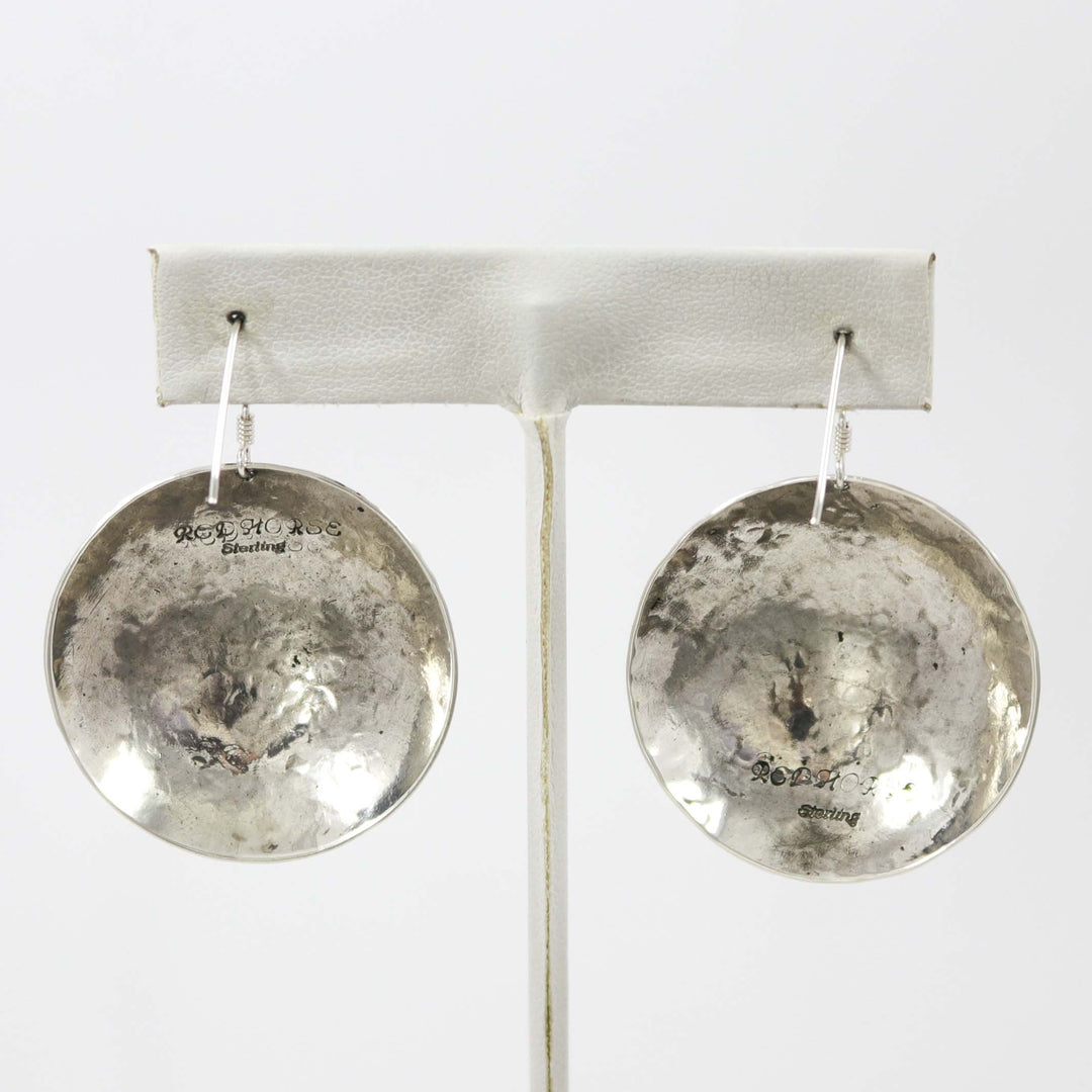Textured Silver Earrings