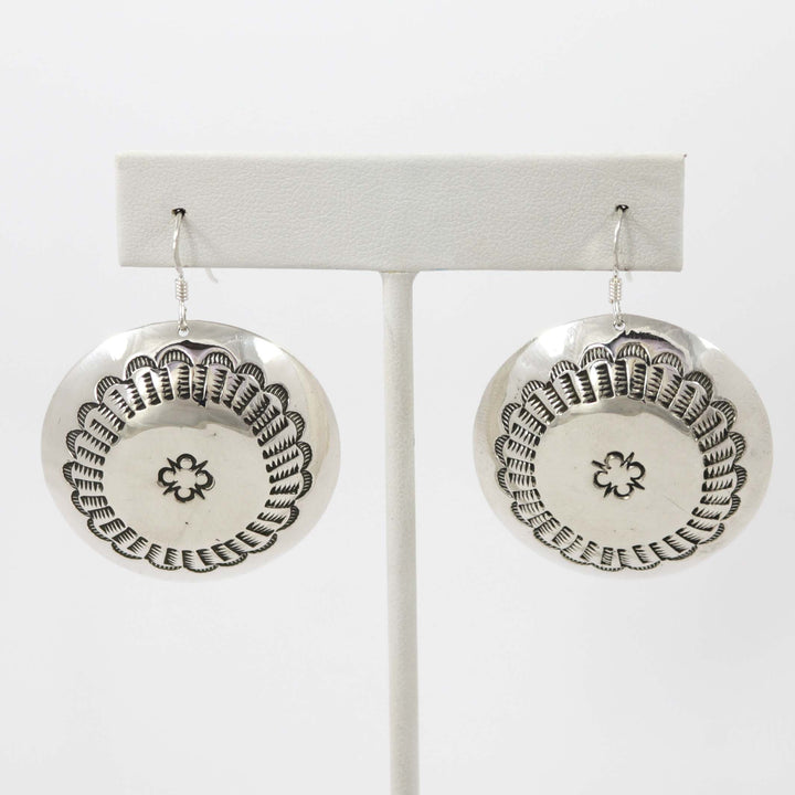 Stamped Silver Earrings