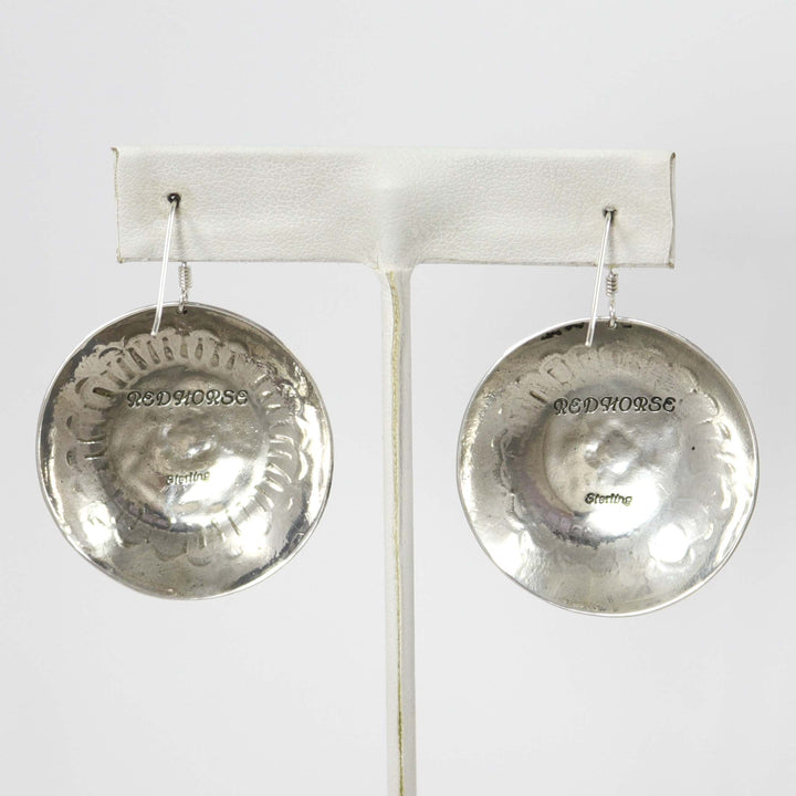 Stamped Silver Earrings