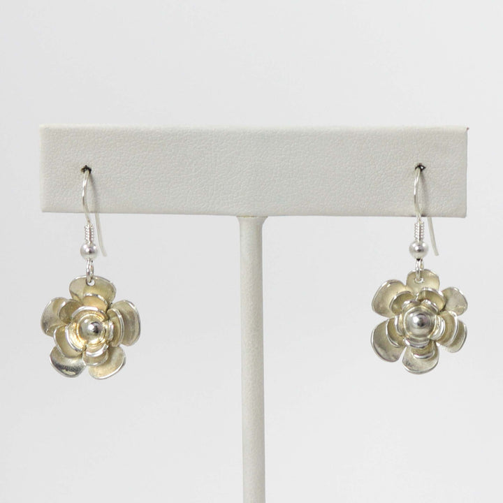 Silver Flower Earrings