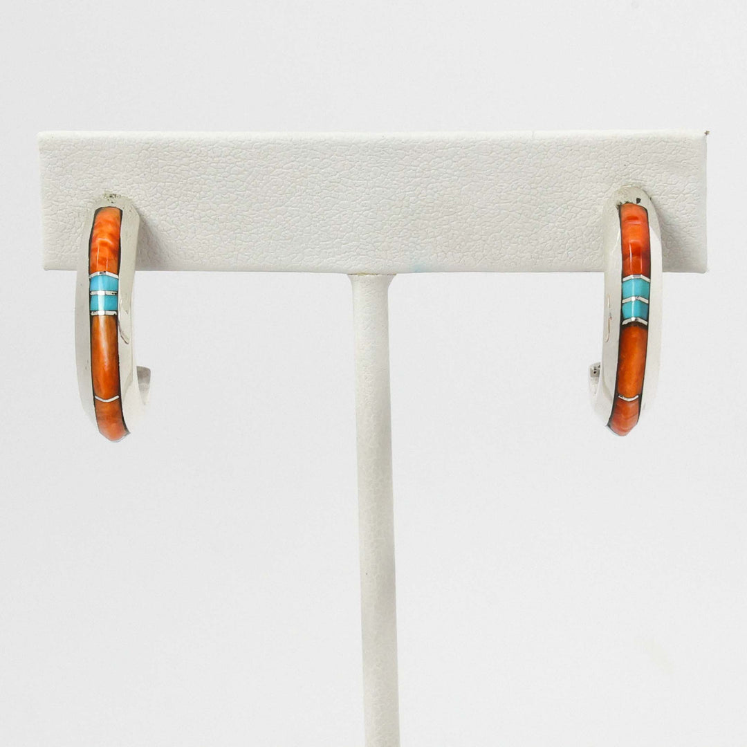 Inlay Hoop Earrings