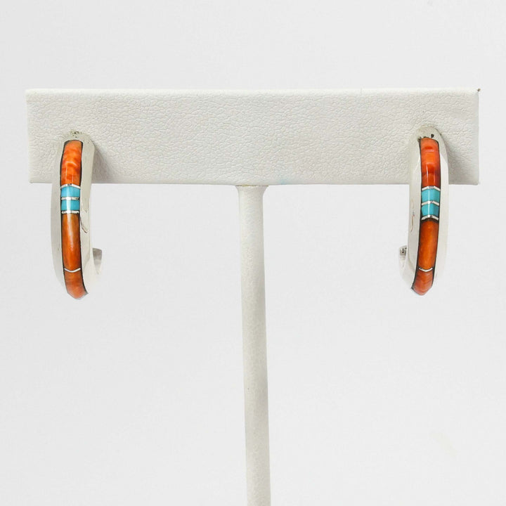 Inlay Hoop Earrings