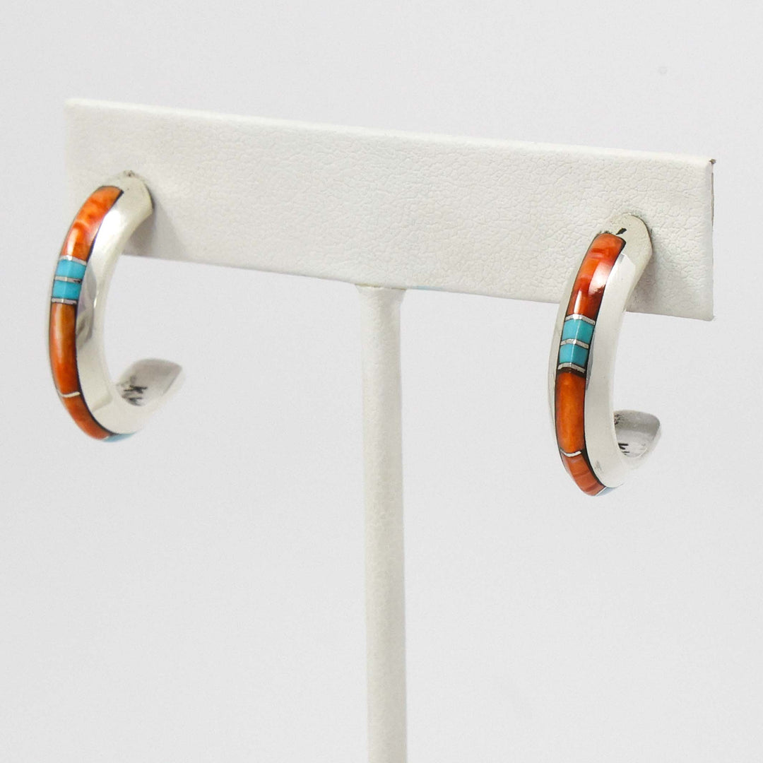 Inlay Hoop Earrings