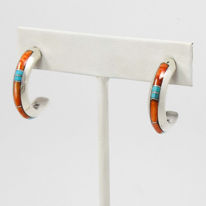 Inlay Hoop Earrings